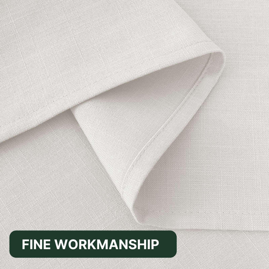 Linen Textured Table Cloths Rectangle 60 x 120 Inch Premium Solid Tablecloth Spill-Proof Waterproof Table Cover for