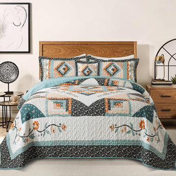 Cotton Quilt Sets, Lightweight Quilt Bedding Set
