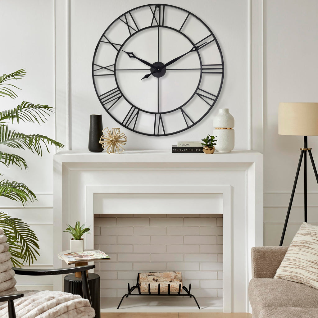 Large 30 Inch Wall Clocks Decor, Roman Numeral