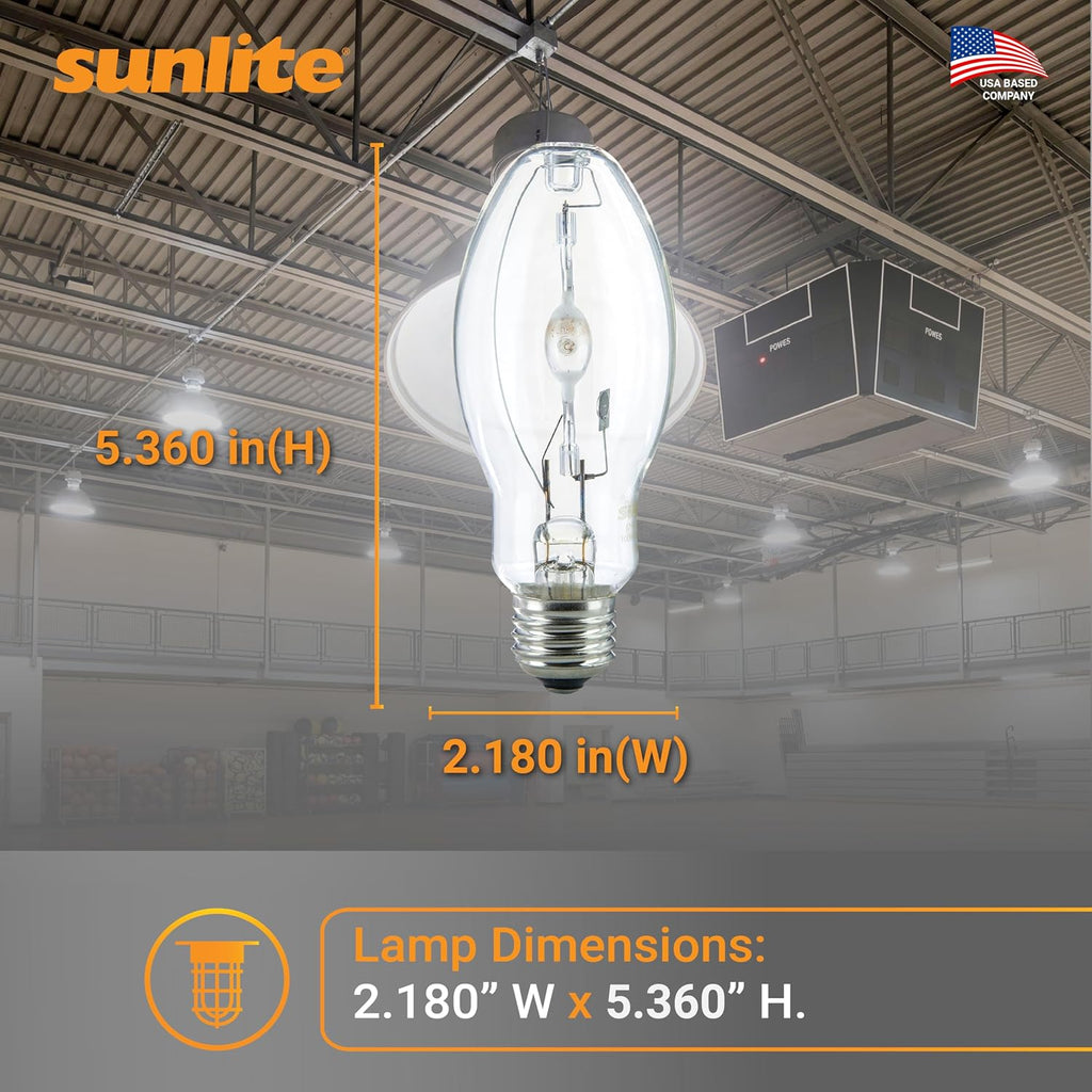 M90 Metal Halide Lamp, 100 Watts, Pulse Start, Medium Base (E26), ED17, 12,000 Hours Life, 9000