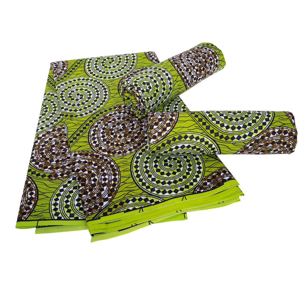 African Fabric 6Yards Polyester Ankara Print Fabric for Sewing DIY Craft Projects Party Dress