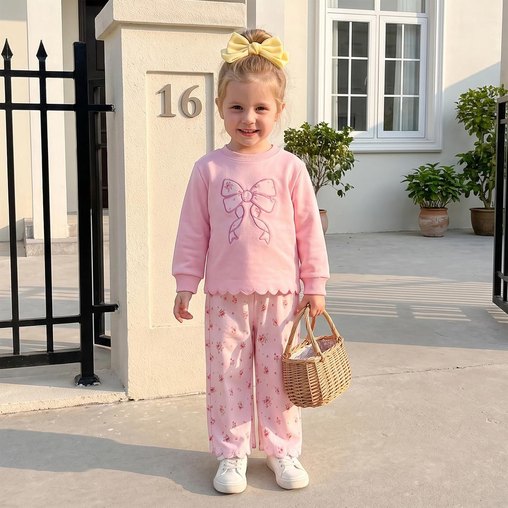 Toddler Baby Girl Clothes 6 9 12 18 Sweatshirt Pants Sets