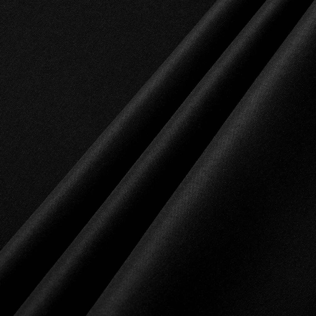 2 Pack Round Tablecloth 60 Inch Black Table Cloth for Dining Tables