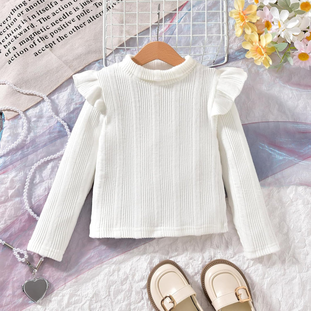 Toddler Girl V Neck Corduroy Pinafore Overall Dress Set 2-7 Years
