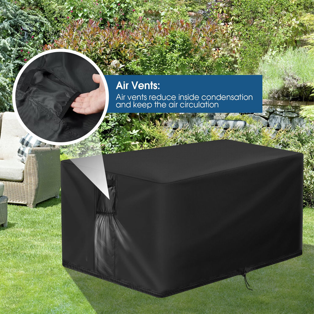 Outdoor Fire Pit Cover Rectangular Waterproof-44x34x14in
