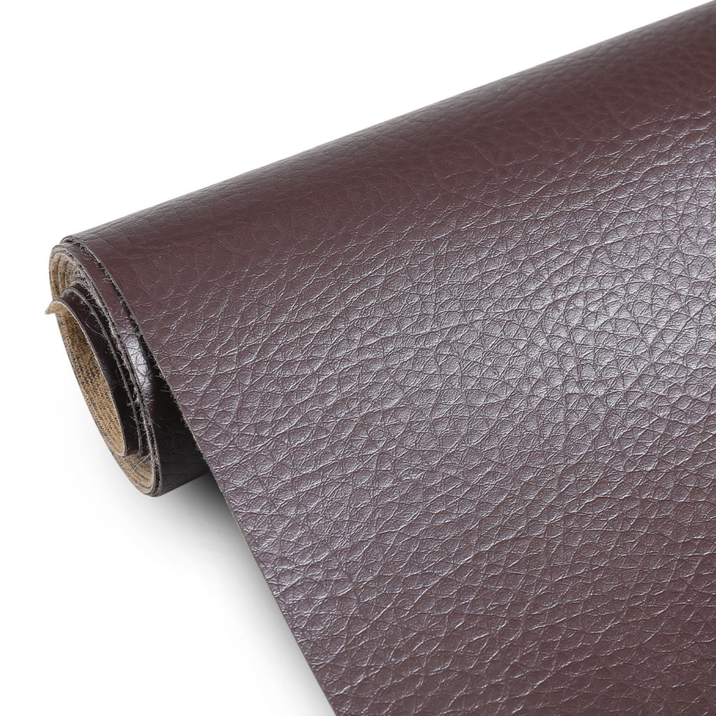 Faux Leather 0.7mm Upholstery Fabric by the Yard 8 Yard Coffee