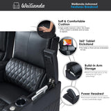 Astronaut Zero Gravity Home Theater Seating Top Grain Leather Recliner Sofa Power Headrest Footrest with Carbon Fiber