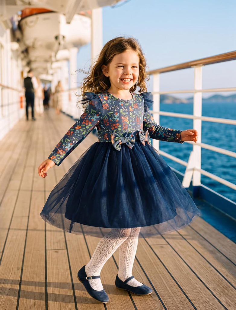 Toddler Girl Tulle Dress Baby Christmas Party Fall Winter Dresses