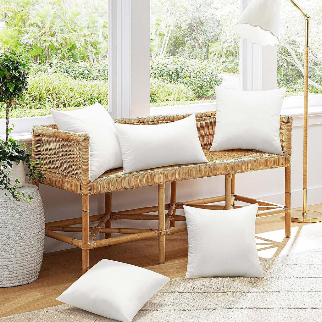 Ashler Outdoor Pillow Inserts, 12x20 Waterproof Throw Pillows - Set of 2