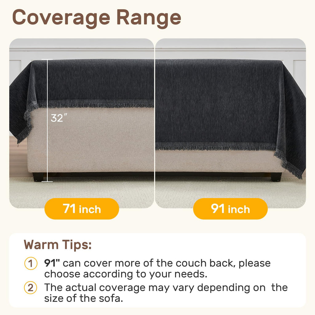 Sectional Couch Covers for Sofa, Anti-Slip L Shaped Sofa Cover, XL