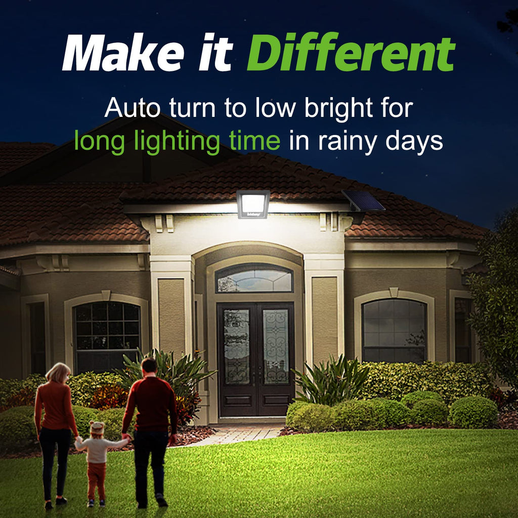 4400mAh Solar Flood Lights 1 Pack Outdoor Solar Security Light