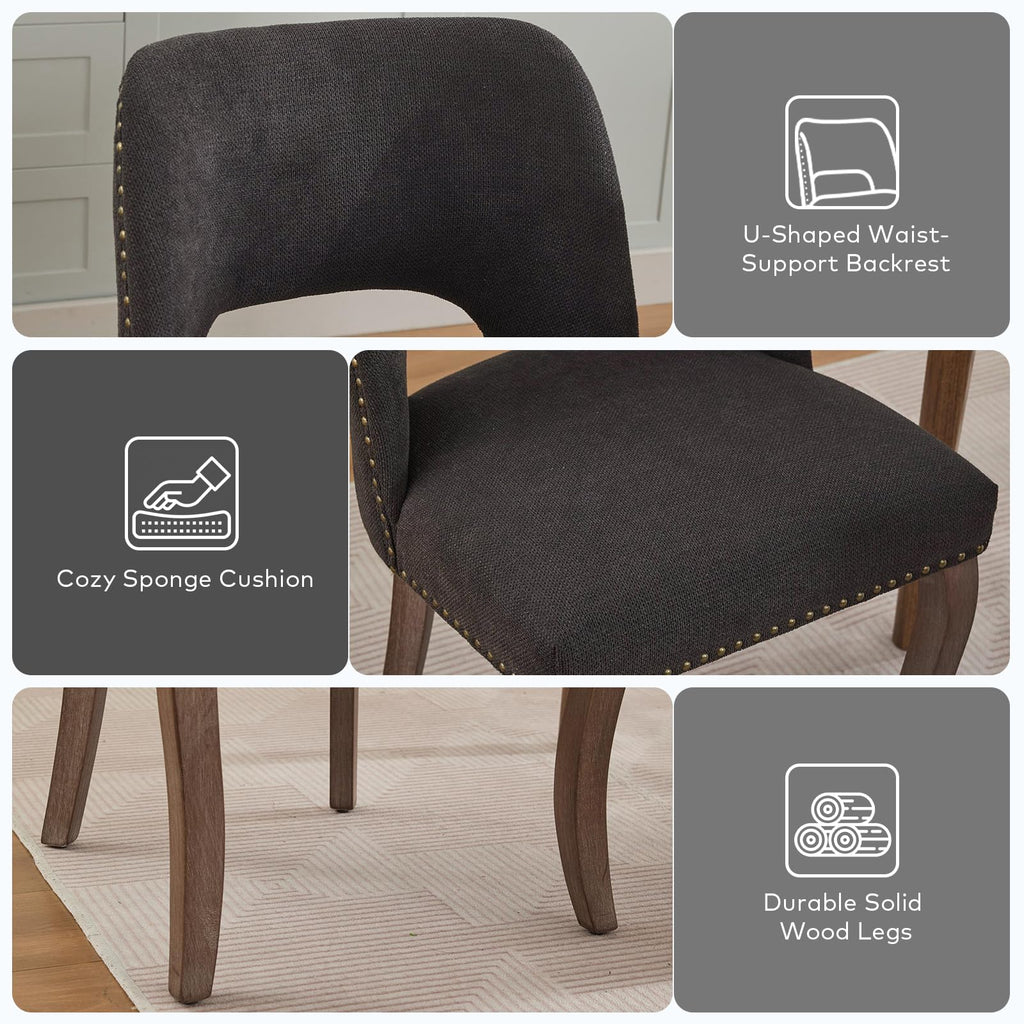 31.5" Small Round Kitchen Table Set for 2 with Velvet Upholstered Chairs