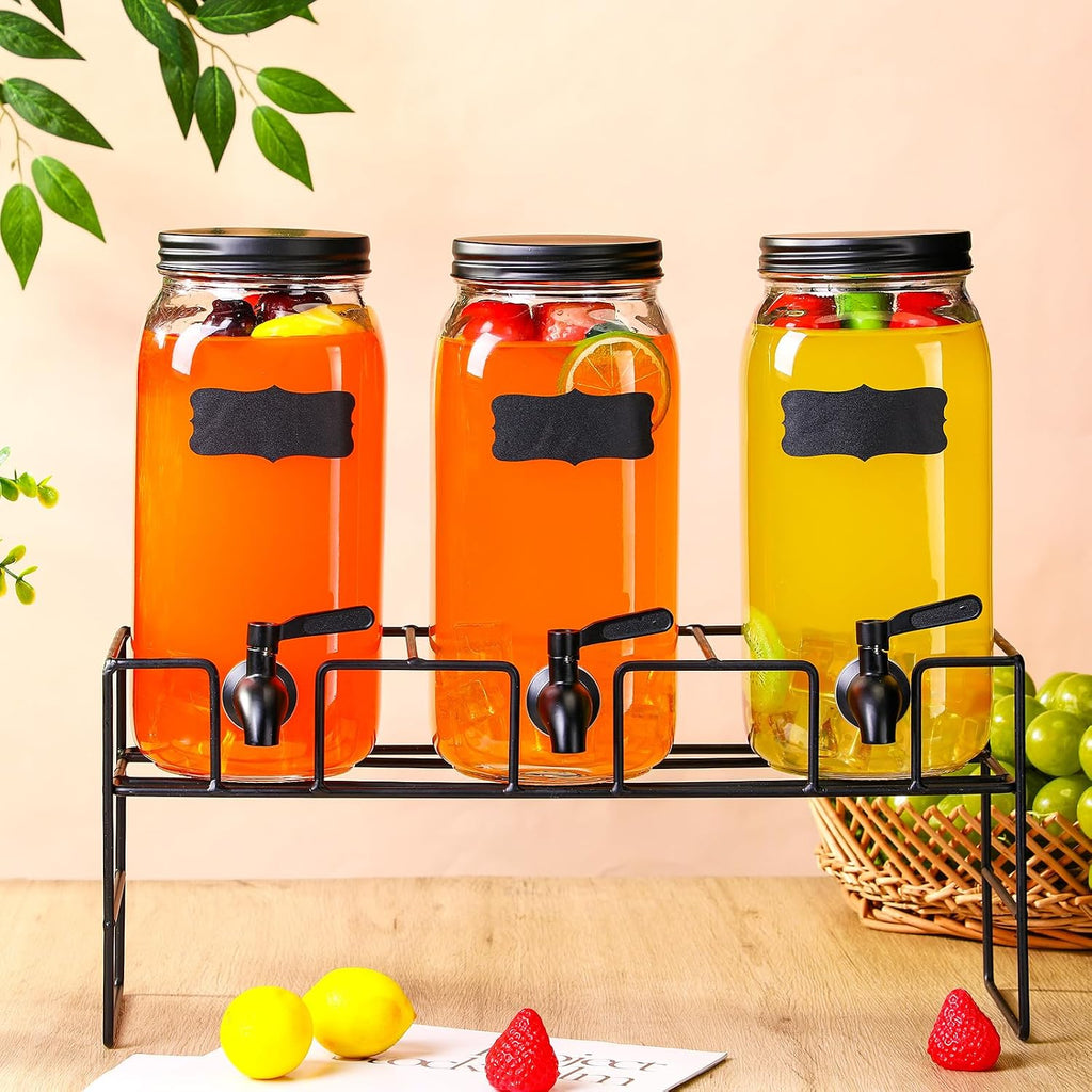 80 oz with Stand, Black - Set of 3
