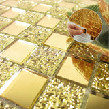 67"x 31.5"x31.5" Freestanding Soaking Acrylic Gold Color Mosaic Bathtub | luxury acrylic fiberglass cast iron