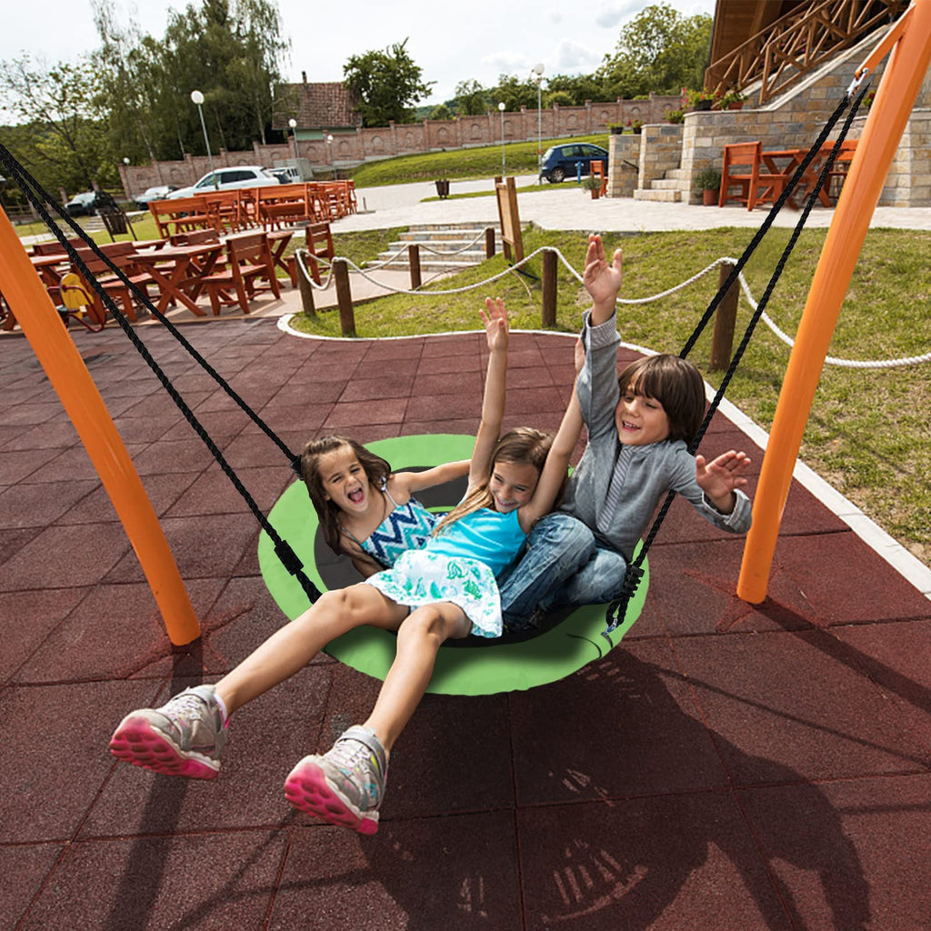 Tree Swings for Kids Outdoor, 40 Inch Diameter 600lb Weight & Adjustable Hanging Ropes Tree Swings, Great for