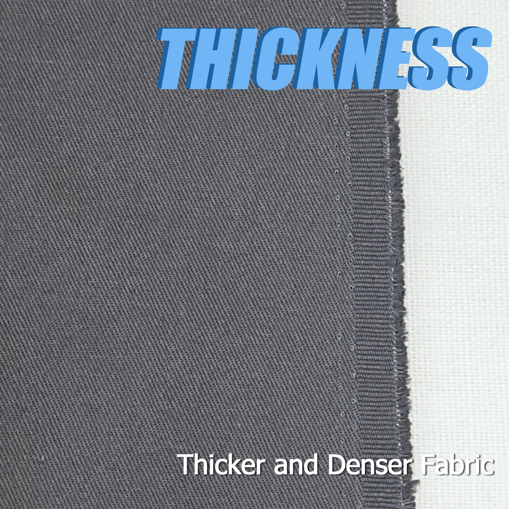 5 Yard Gray Twill Cotton Canvas Fabric, Natural Thick Cotton Poplin Fabric by The Yard, 59 Inches Wide 100% Cotton