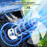 Portable Air Conditioner Cooling Fan with Remote, Quiet with 3 Speeds, 1200ml Personal Air Cooler Fan with 3 Mist