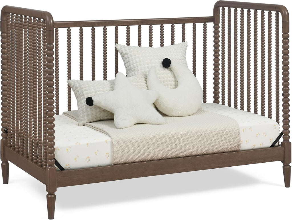 Saint 4-in-1 Convertible Crib - Greenguard Gold Certified, Teak Brown