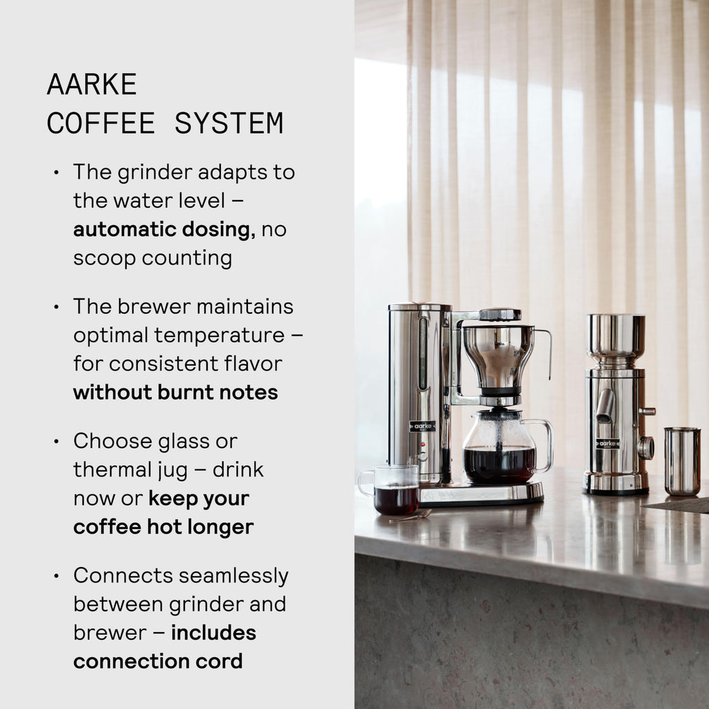 Drip Coffee Maker & Grinder Bundle, 60 Settings, Stainless Steel
