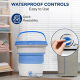 Portable Washing Machine 15L - Foldable Mini Washer for Baby Clothes, Underwear, Small Laundry - Compact Washing