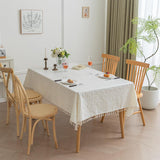 Rectangle Tablecloths Rectangular Cotton Fabric Waterproof Table Cloth Rectangle Table for 6 Foot Fa