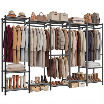 Freestanding Closet 1200LBS Heavy Duty Metal Closet System