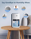 Small Dehumidifier for Bedroom, 42oz Dehumidifier with Auto Shut Off, Quiet Portable Dehumidifier for Bathroom, Closet