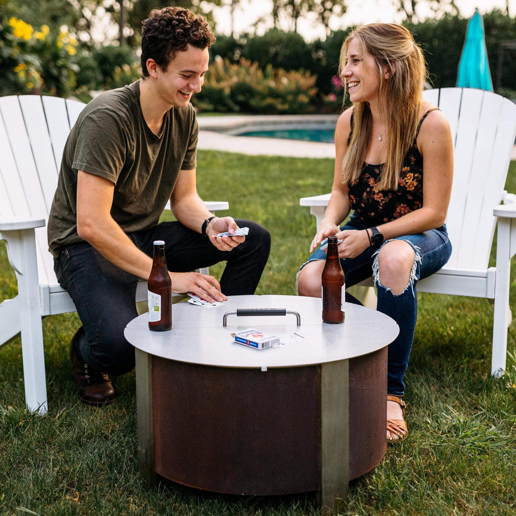 X Series Lid 24 - Stainless Steel Fire Pit Cover & Firepit Lid