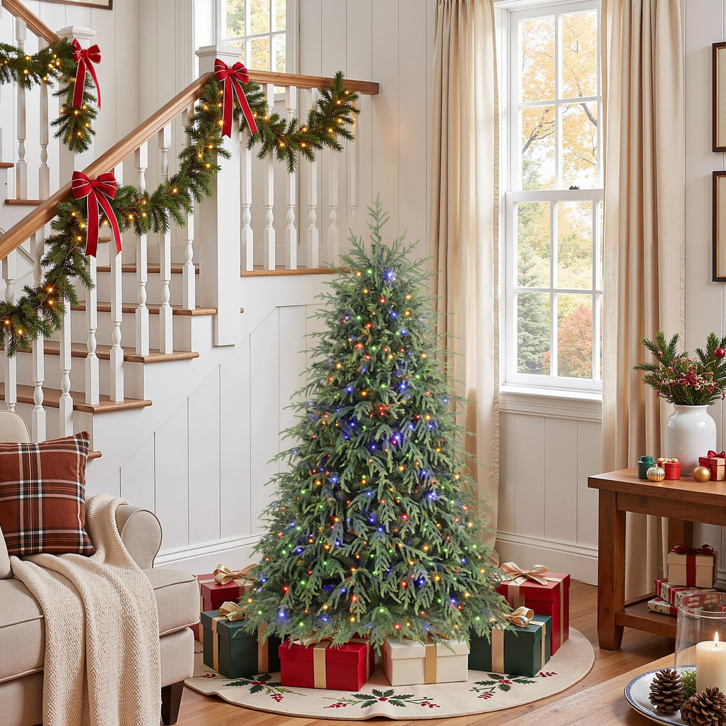 4ft Prelit Artificial Norfolk Pine Christmas Tree Color Lights