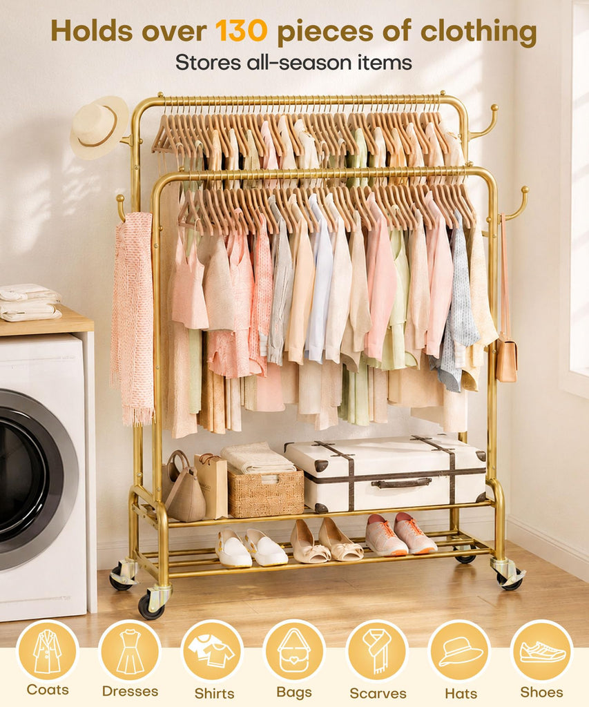 Sturdy Garment Rack : 265 lbs Heavy Duty Clothes Organizer