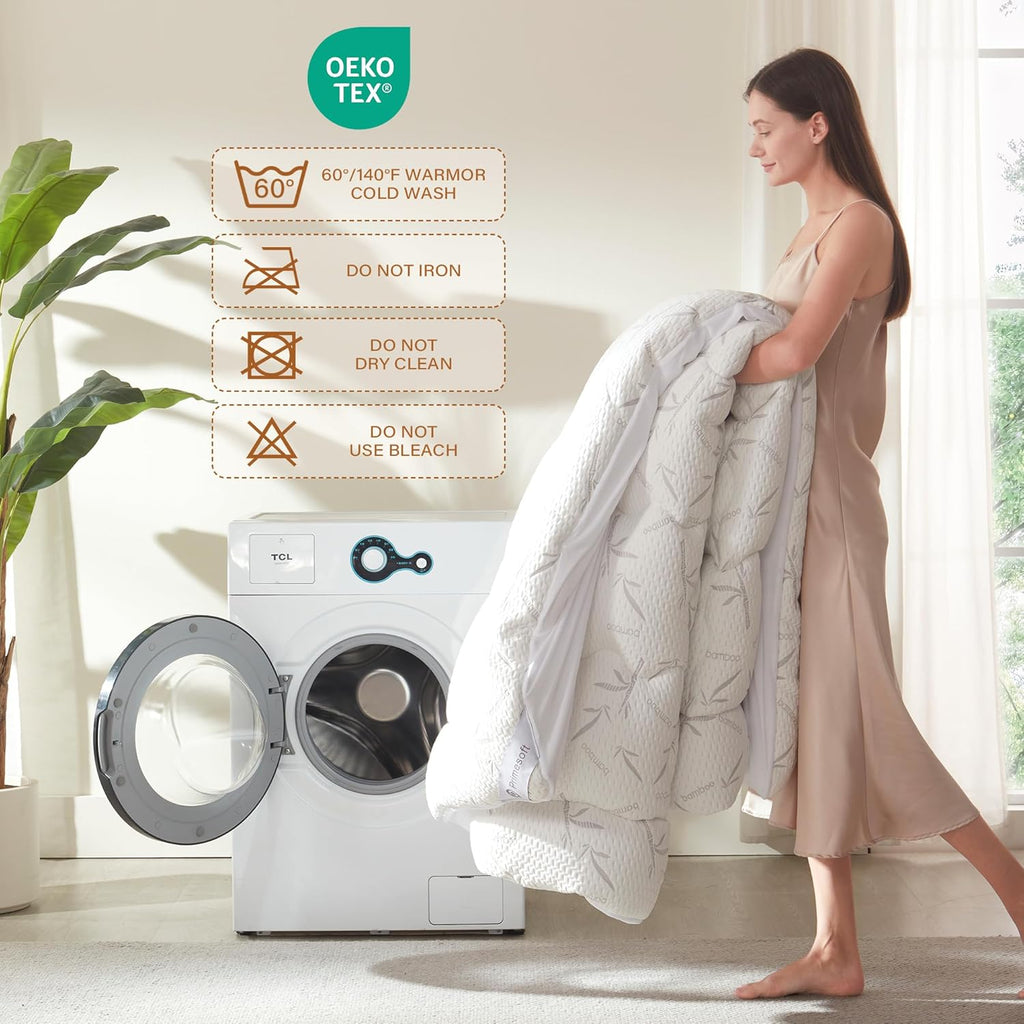 Full Size Mattress Topper, Thick Pillow Top Mattress Pad,Up to 21 Inch Deep Pocket, Soft Breathable Mattress Pad for