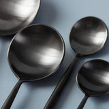 4 Sets of 5 Pieces Matte Black 18/10 Stainless Steel Flatware, Stainless Steel Kitchen Utensils