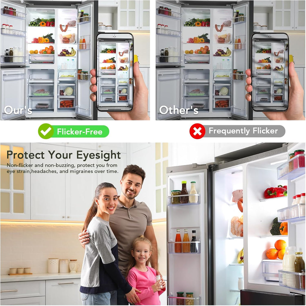 LED Refrigerator Light Bulb 40 Watt 120V, Fridge Light Bulb Daylight 5000K Waterproof, A15 Applicance Bulb