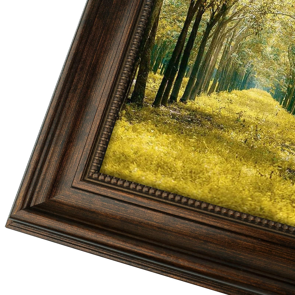 16x20 Ornate Picture Frame, Real Glass, Dark Brown Poster Photo Frame