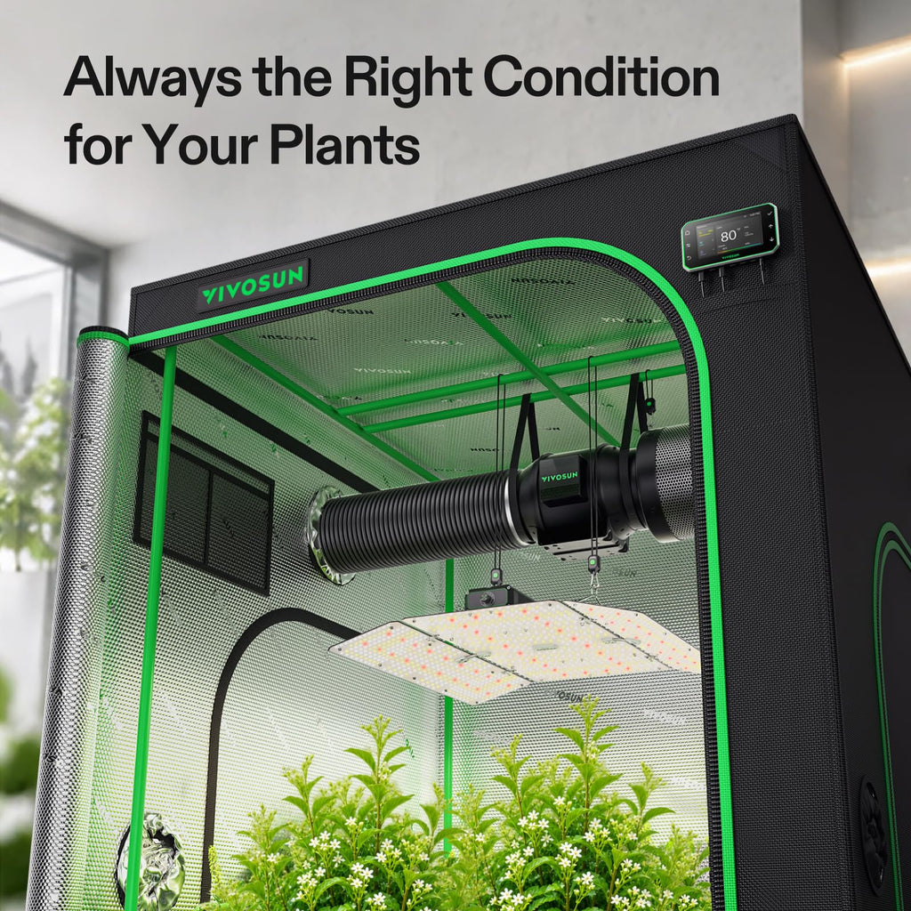 Smart Grow Tent Kit 4x4, 4-Plant WiFi-Integrated Grow System