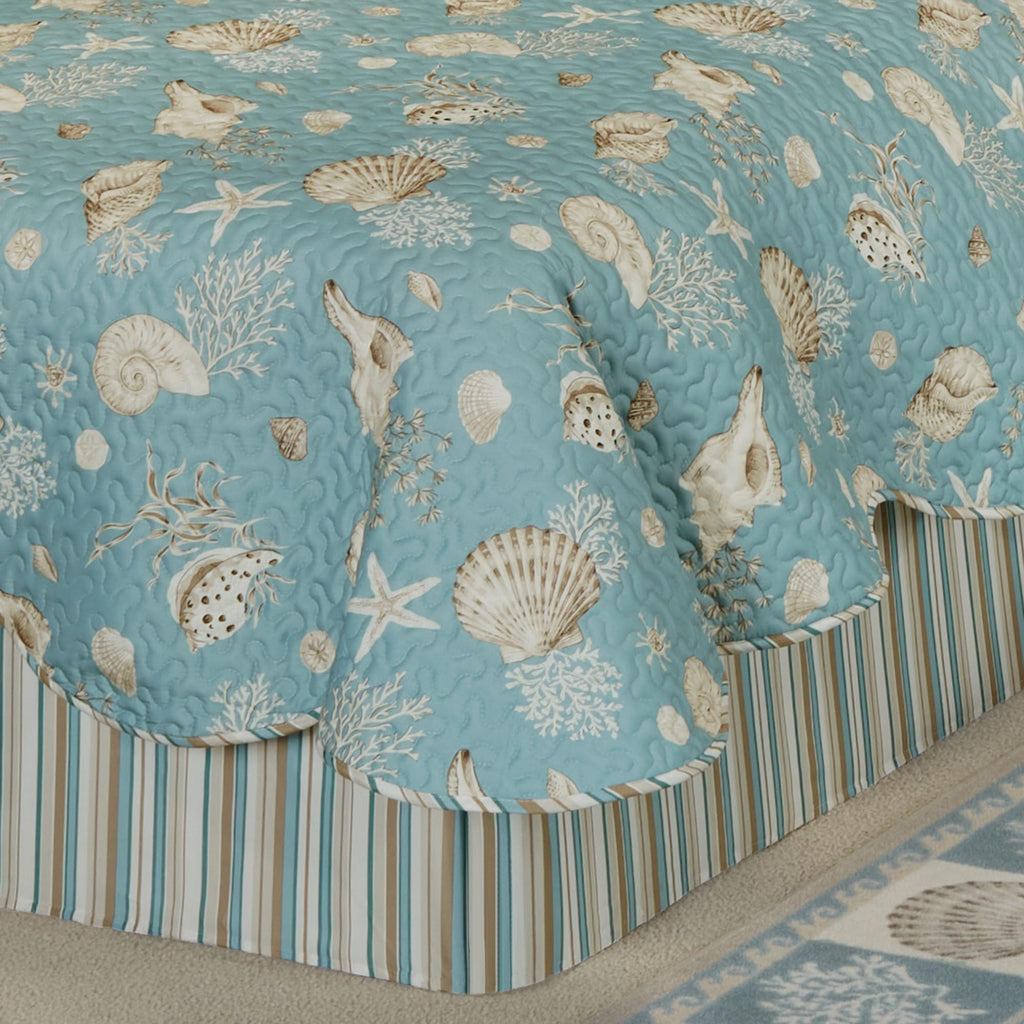 Seabreeze Coastal Beach Bedding, Quilt, 6 Pc Set
