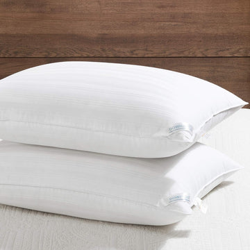 Down Alternative Pillows Queen Size Set of 2 - Hotel Collection Soft Bed Pillows for Sleeping, Perfect for Side, Back