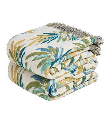 Boho Throw Blanket - Cotton Breathable 50"x60" Blankets for Bed Sofa