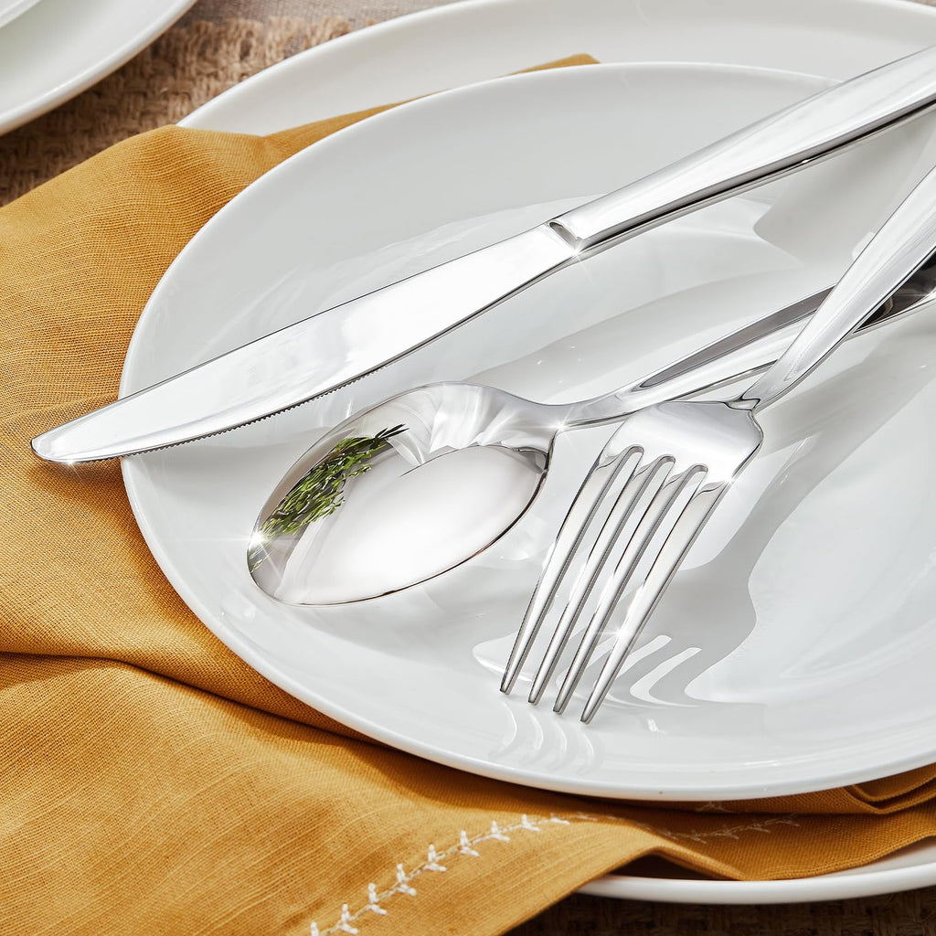 18/10 Stainless Steel Silverware Set for 8,40 Piece Flatware Set