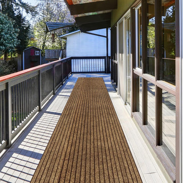 Runner Rug 2 ft x 6 ft Indoor/Outdoor Low Profile, Hallway, Kitchen, Patio, Deck Area, RV, Entryway, Garage, with