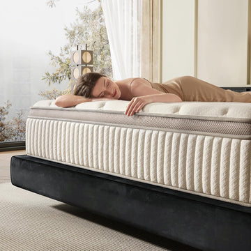 King Size Mattress, 12 Inch Hybrid King Mattress in a Box, Memory Foam & Individual Pocket Springs, Medium Firm