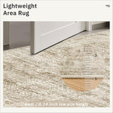 Runner Rug 2'6" x 10' Washable Non-Slip Runner Rugs for Kitchen Bathroom Laundry Room Vintage Ultra 