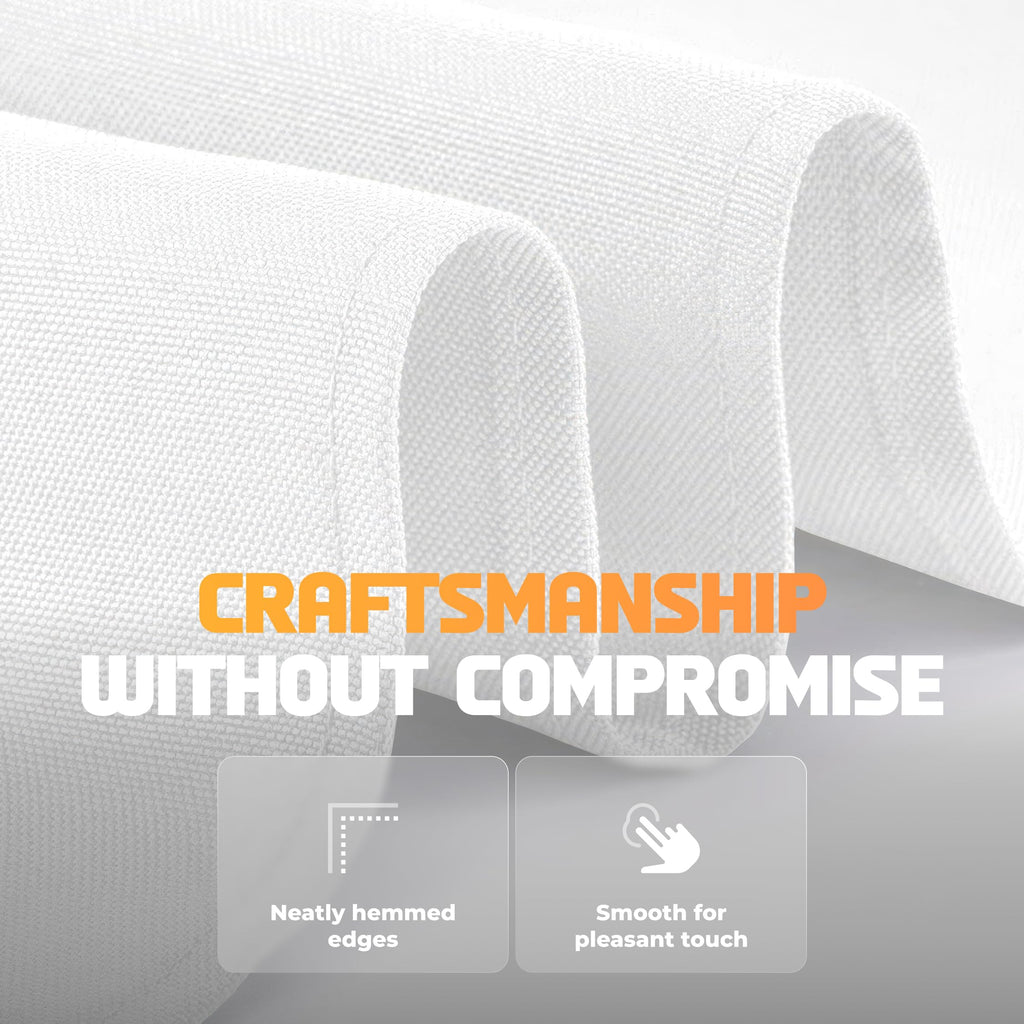 White Table Cloths for 6 Foot Rectangle Tables, 2 Pack, 60x102