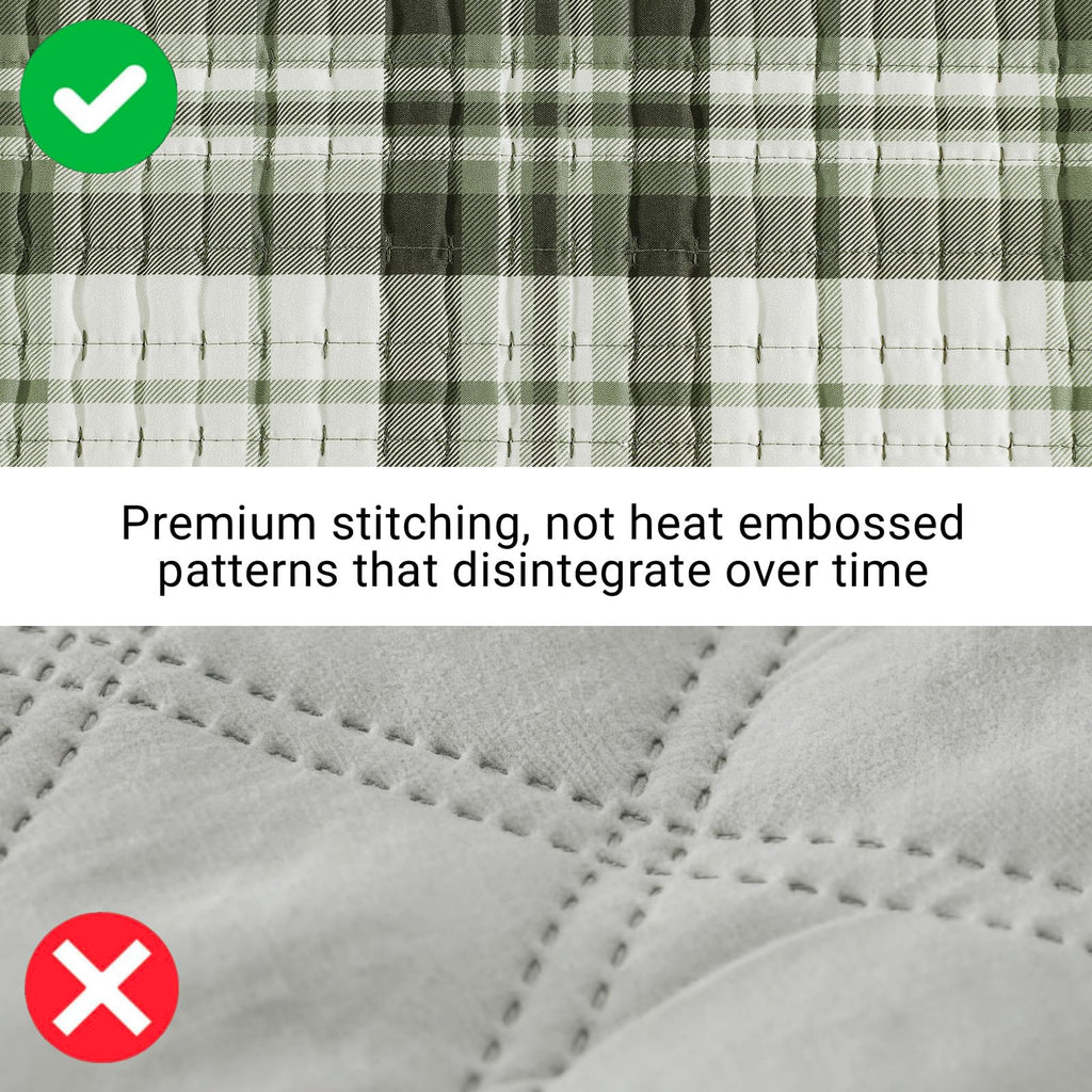 Quilt-Lightweight Bedspread Plaid Quilt Quilt Bedding Set