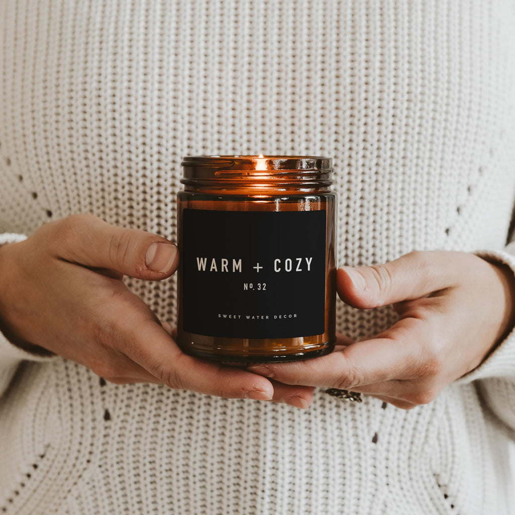 Warm and Cozy Candle, Pine, Cinnamon & Fir Balsam Scent