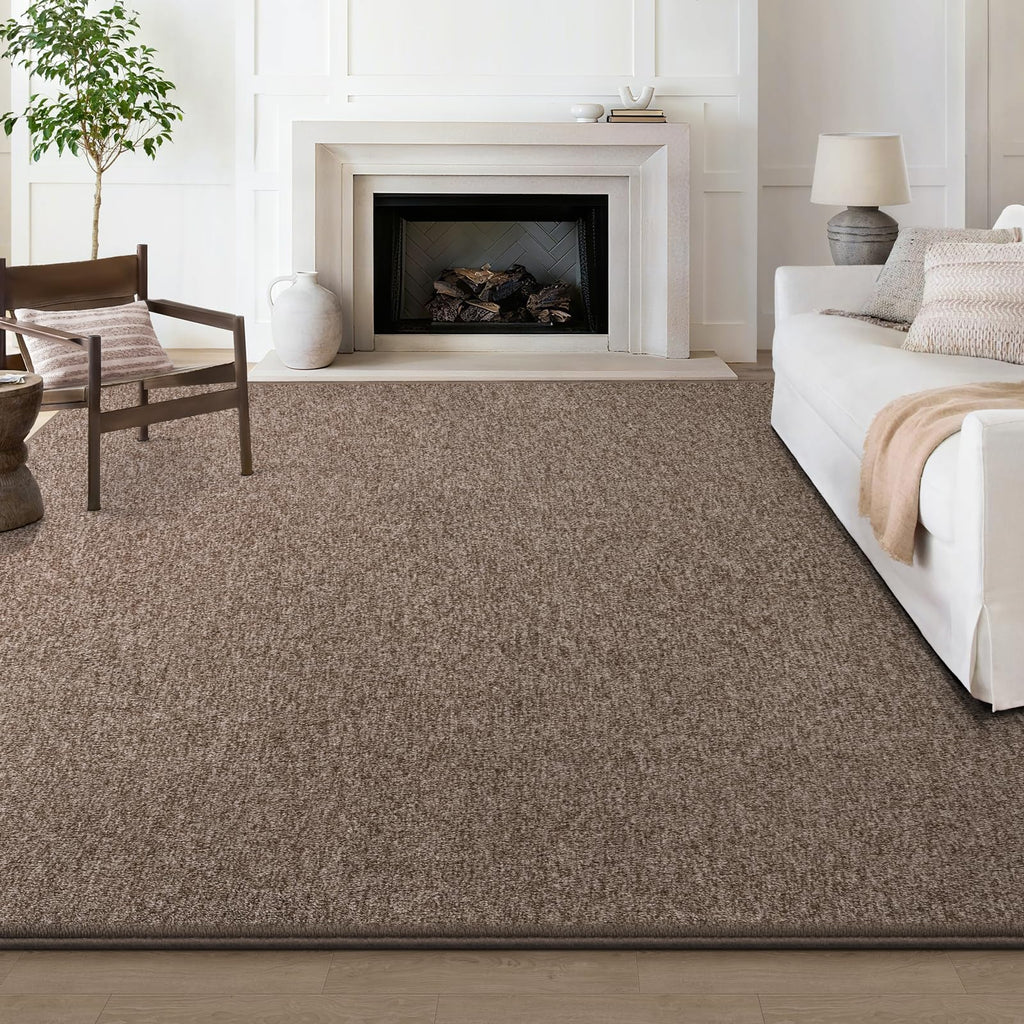Large Modern Area Rugs Bedroom, Brown
