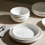 Verso 12-Piece Dinnerware Set Porcelain, White