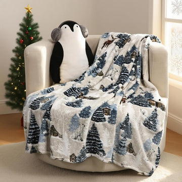 Ultra Soft Christmas Throw Blanket -50x60 Inch