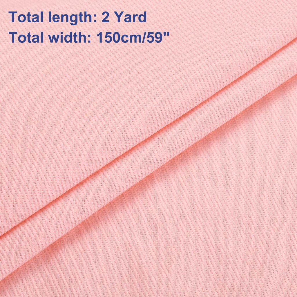 12OZ Denim Fabric, 59 Inch Cotton Denim Material 2 Yard by The Yard for Sewing Quilting Clothes Fabric DIY Craft