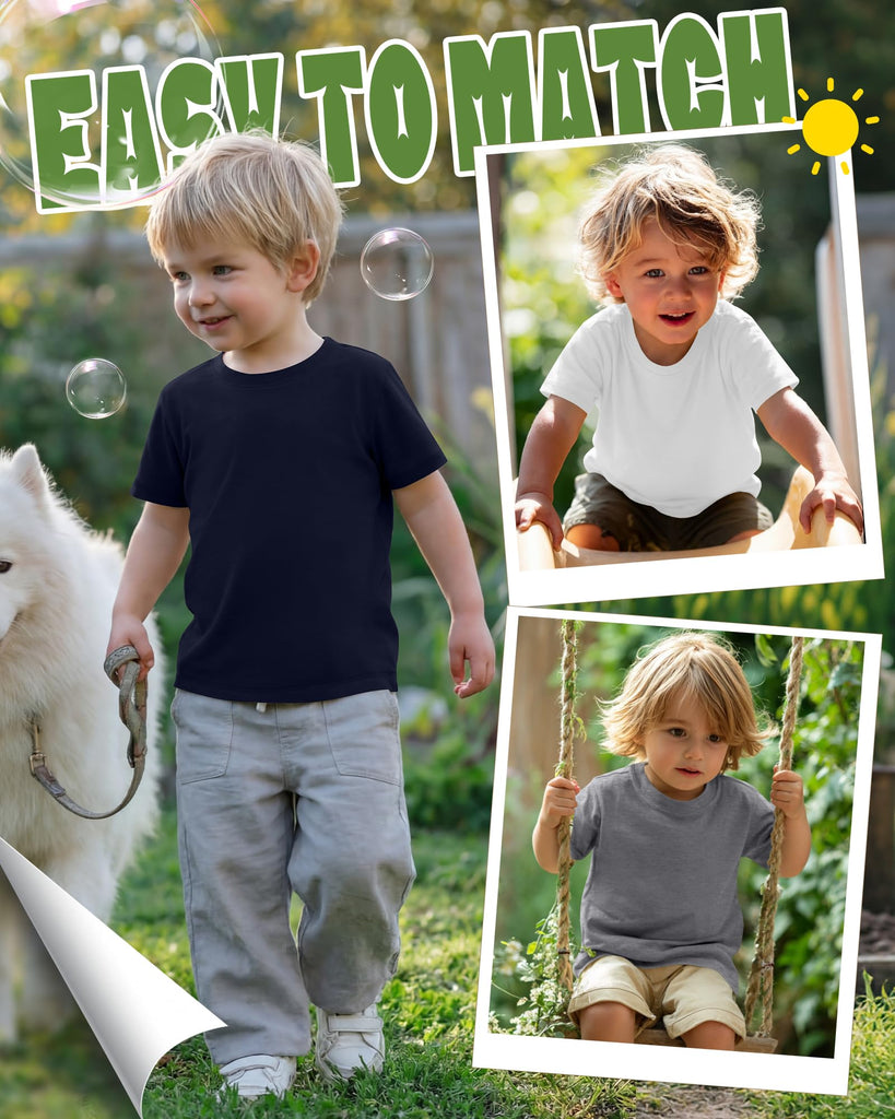 4 Pack Baby Boys' T-Shirts, Color